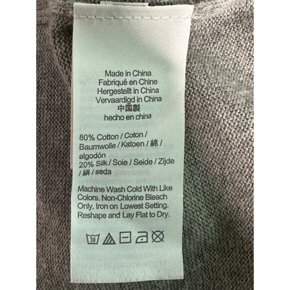 Banana Republic gray long sleeves polo shirt size Large - Picture 4 of 10